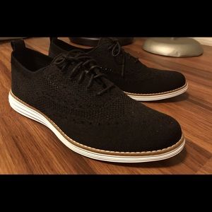 Cole Haan Original Grand Stitchlite Wingtip Oxford - Black - 9